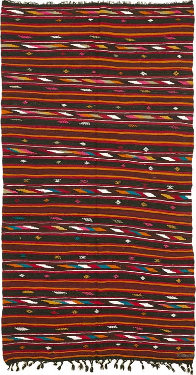 Vintage Anatolian Kilim Rug - 5' 11" x 10' 6" (71" x 126")
