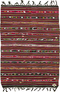 Vintage Anatolian Kilim Rug - 7' 9" x 11' 1" (93" x 133")