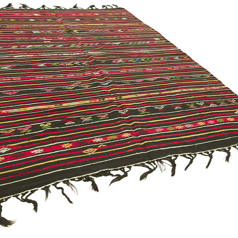 Vintage Anatolian Kilim Rug - 7' 9" x 11' 1" (93" x 133") - K0093650