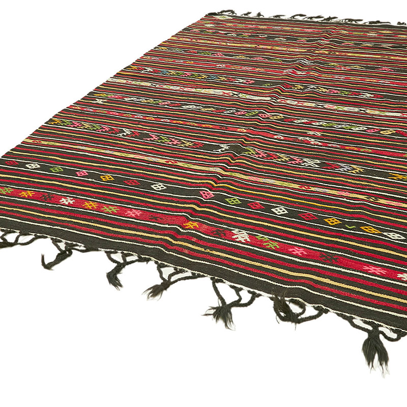 Vintage Anatolian Kilim Rug - 7' 9" x 11' 1" (93" x 133") - K0093650
