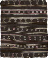 Vintage Anatolian Kilim Rug - 5' 7" x 6' 9" (67" x 81")