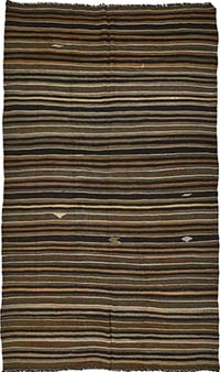 Vintage Anatolian Kilim Rug - 6' 6" x 10' 9" (78" x 129")