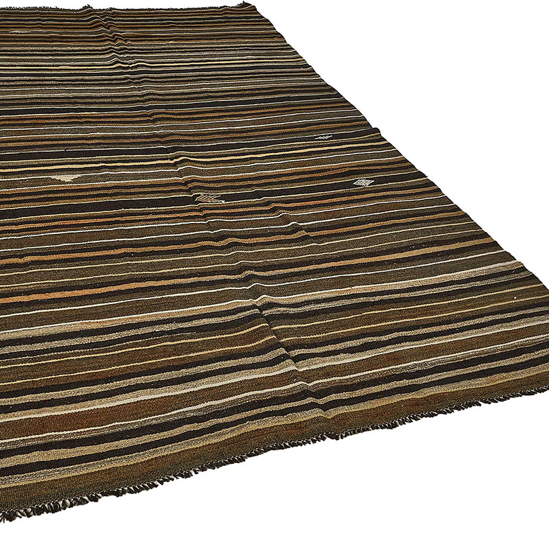 Vintage Anatolian Kilim Rug - 6' 6" x 10' 9" (78" x 129") - K0093652