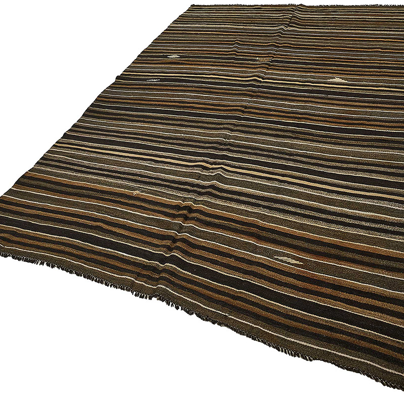 Vintage Anatolian Kilim Rug - 6' 6" x 10' 9" (78" x 129") - K0093652