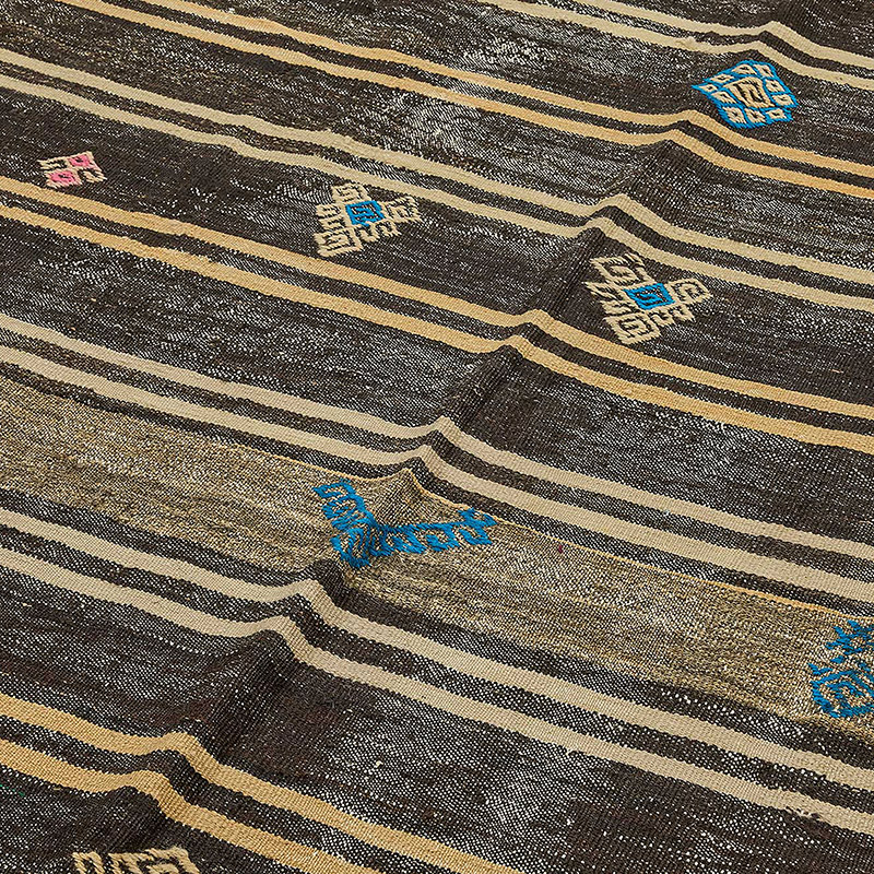 Vintage Anatolian Kilim Rug - 7' 3" x 11' 11" (87" x 143") - K0093653