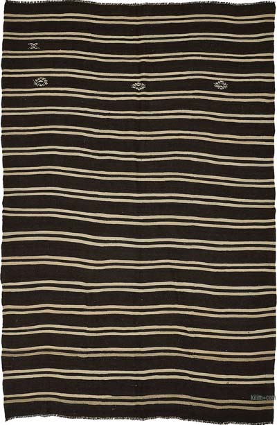 Vintage Anatolian Kilim Rug - 7' 5" x 10' 11" (89" x 131")