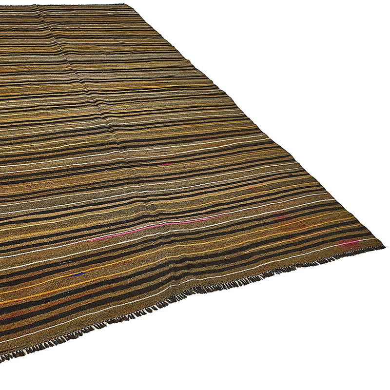 Vintage Anatolian Kilim Rug - 6'  x 11' 6" (72" x 138") - K0093655