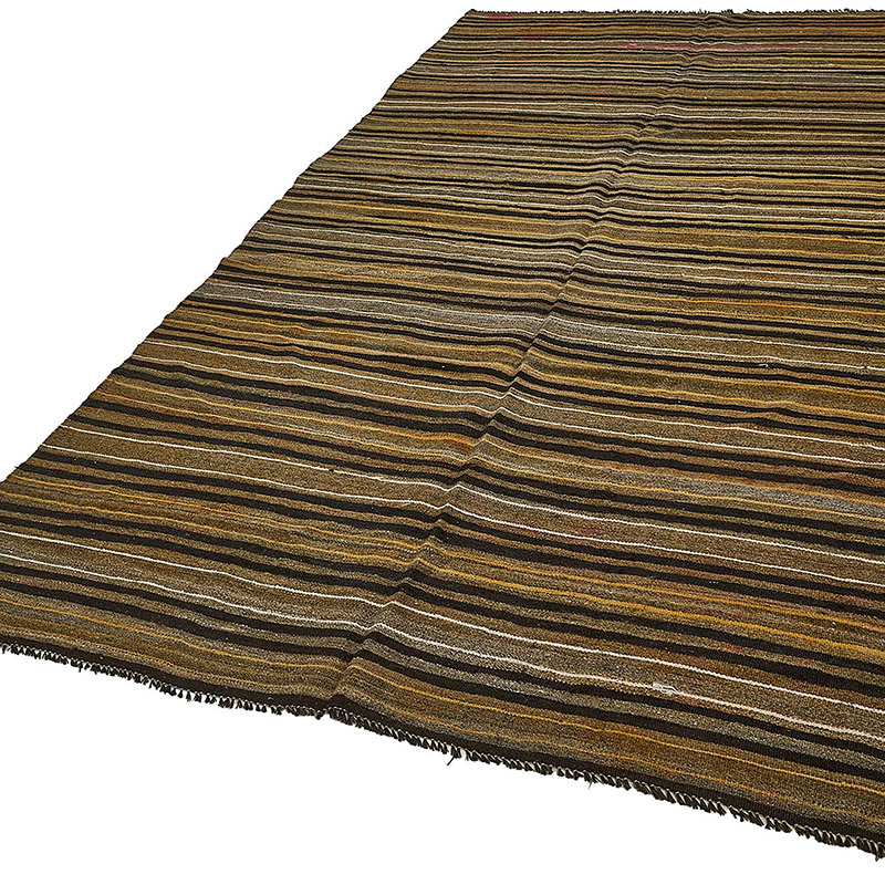 Vintage Anatolian Kilim Rug - 6'  x 11' 6" (72" x 138") - K0093655