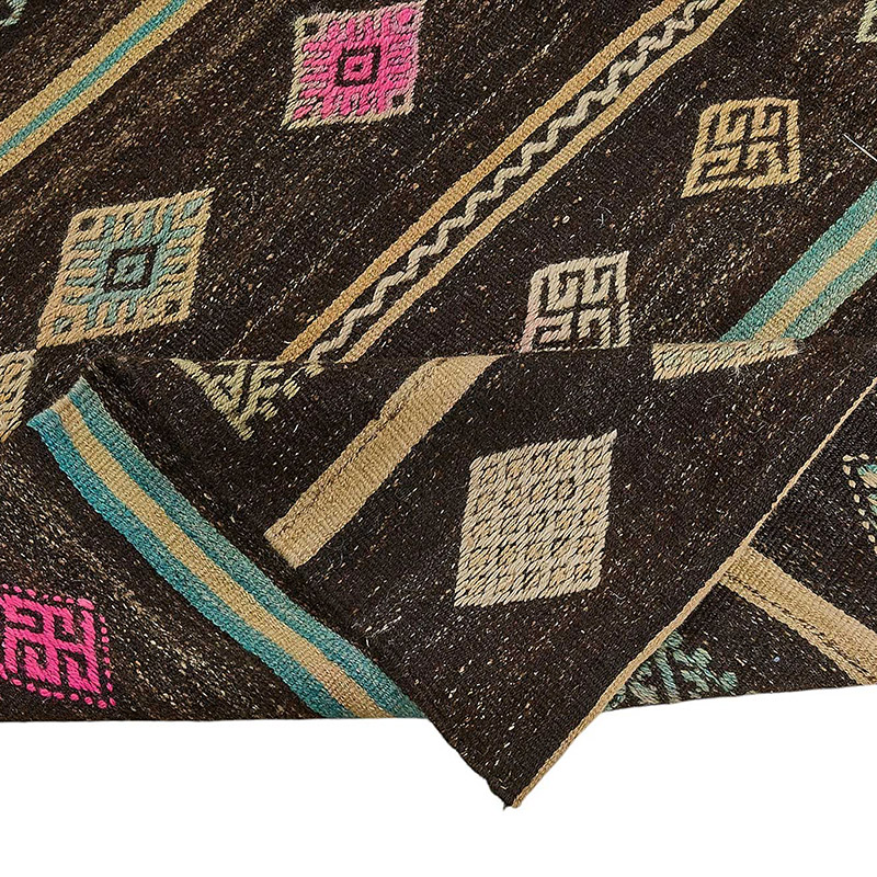 Vintage Anatolian Kilim Rug - 6' 1" x 11' 7" (73" x 139") - K0093657