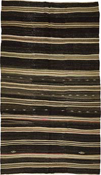 Vintage Anatolian Kilim Rug - 5' 9" x 10' 8" (69" x 128")