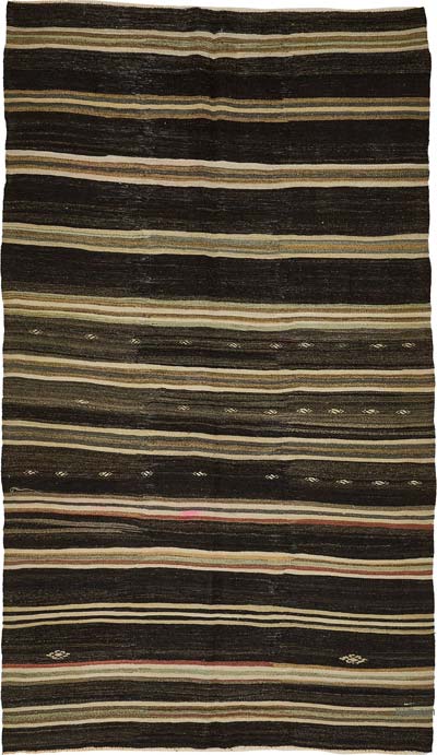 Vintage Anatolian Kilim Rug - 5' 9" x 10' 8" (69" x 128")