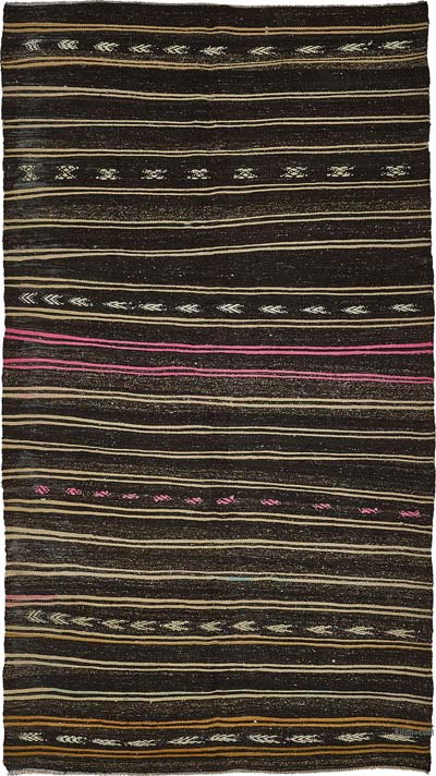 Vintage Anatolian Kilim Rug - 5' 8" x 10' 4" (68" x 124")