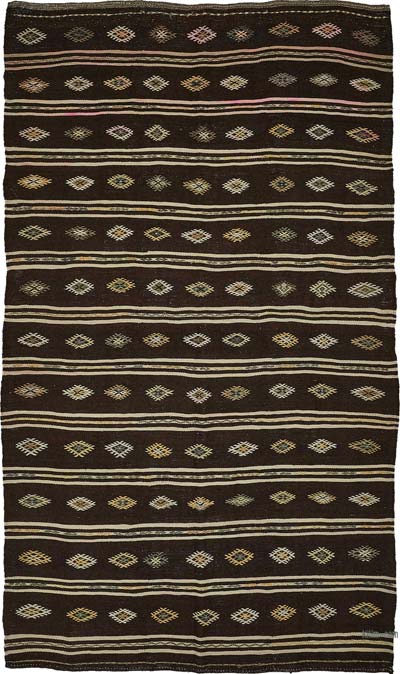 Vintage Anatolian Kilim Rug - 6' 8" x 12'  (80" x 144")