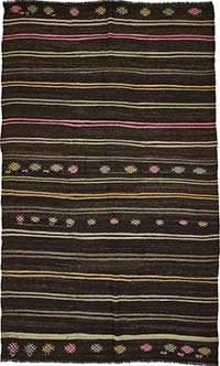 Vintage Anatolian Kilim Rug - 6' 8" x 11' 1" (80" x 133")