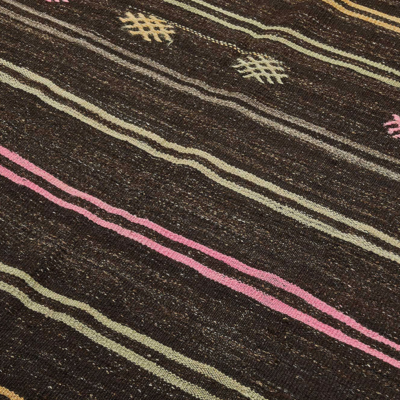 Vintage Anatolian Kilim Rug - 6' 8" x 11' 1" (80" x 133") - K0093661