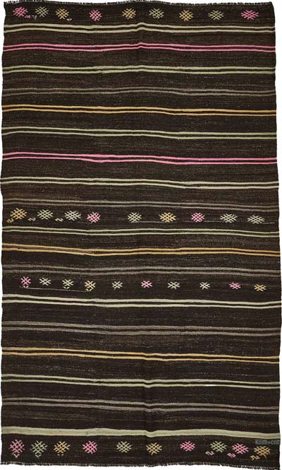 Vintage Anatolian Kilim Rug - 6' 8" x 11' 1" (80" x 133")