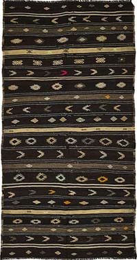 Vintage Anatolian Kilim Rug - 5' 4" x 10' 6" (64" x 126")