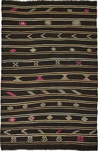 Vintage Anatolian Kilim Rug - 6' 8" x 10' 6" (80" x 126")