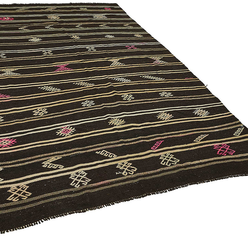 Vintage Anatolian Kilim Rug - 6' 8" x 10' 6" (80" x 126") - K0093663