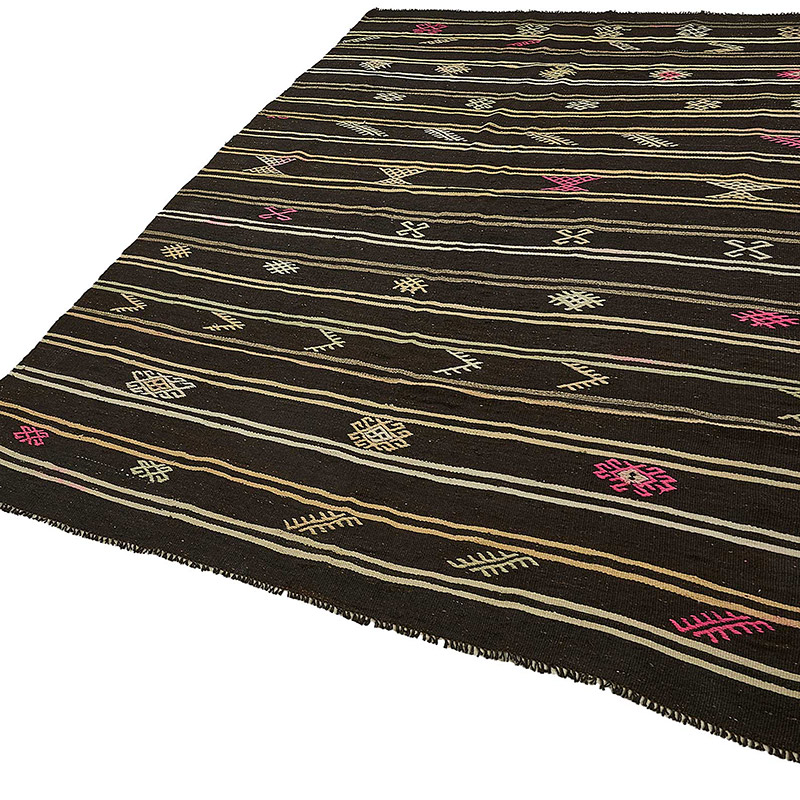 Vintage Anatolian Kilim Rug - 6' 8" x 10' 6" (80" x 126") - K0093663