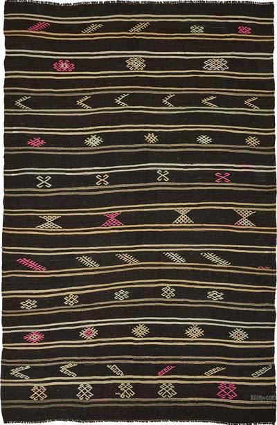 Vintage Anatolian Kilim Rug - 6' 8" x 10' 6" (80" x 126")