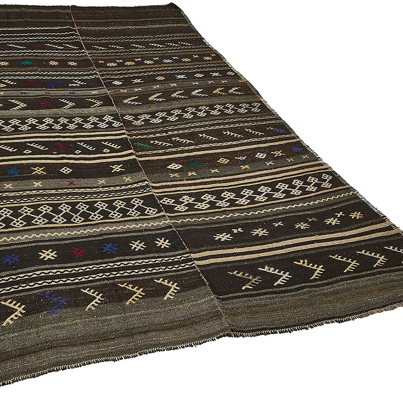 Vintage Anatolian Kilim Rug - 5' 10" x 10' 4" (70" x 124") - K0093664