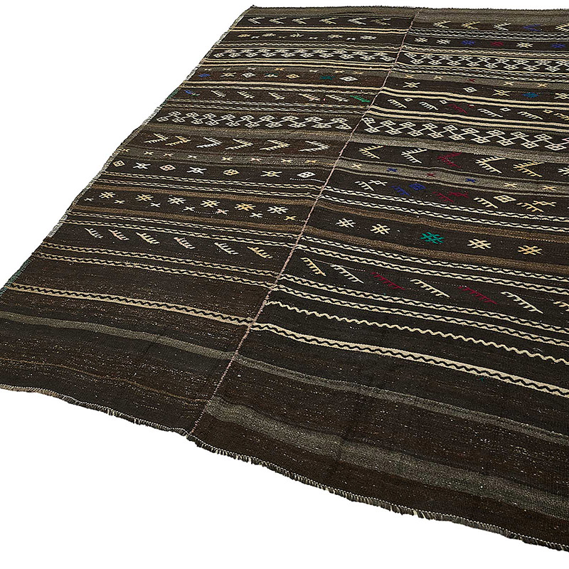 Vintage Anatolian Kilim Rug - 5' 10" x 10' 4" (70" x 124") - K0093664