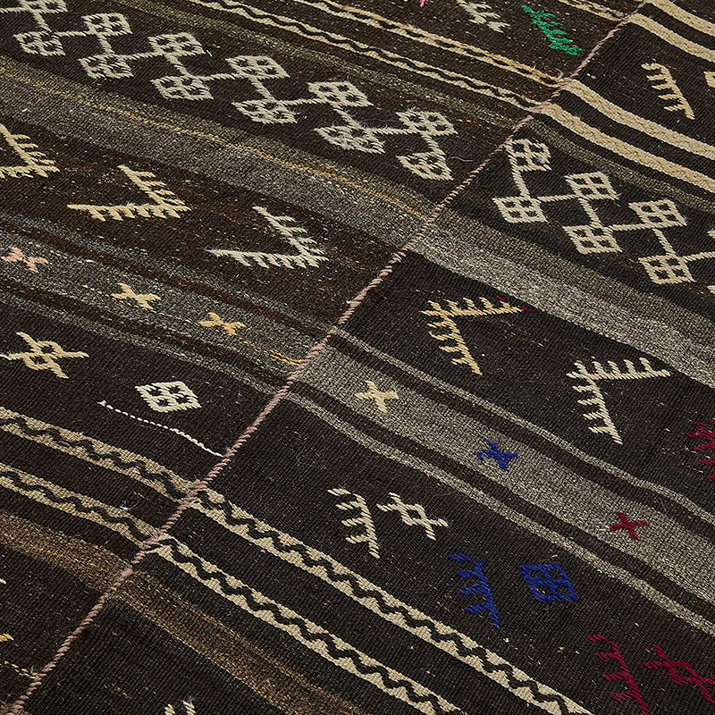Vintage Anatolian Kilim Rug - 5' 10" x 10' 4" (70" x 124") - K0093664