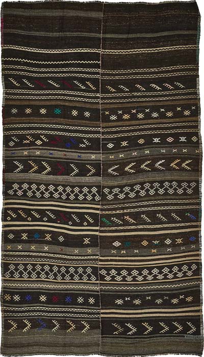 Vintage Anatolian Kilim Rug - 5' 10" x 10' 4" (70" x 124")