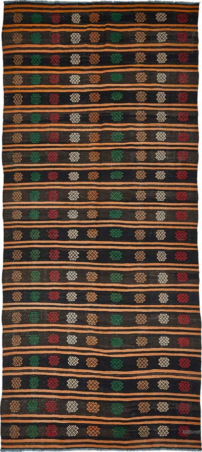 Vintage Anatolian Kilim Rug - 5' 11" x 13' 4" (71" x 160")