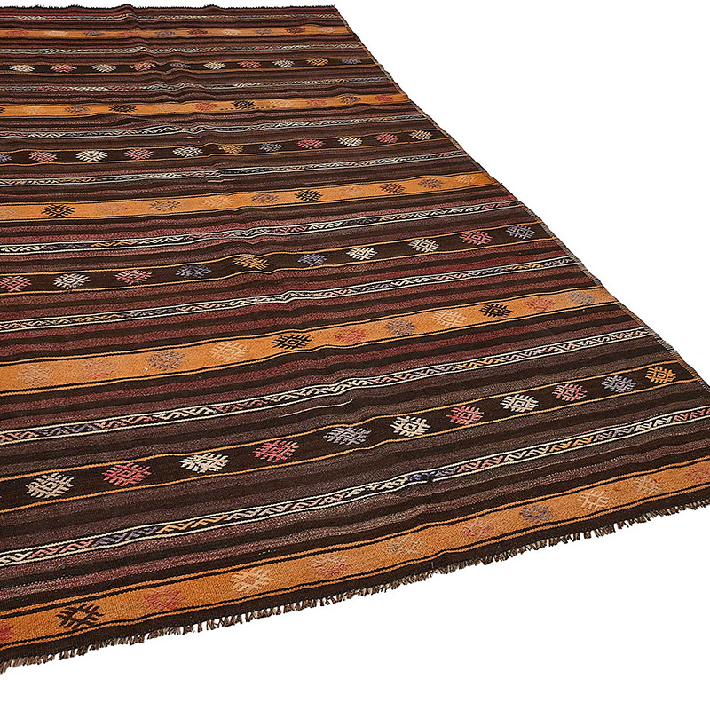 Vintage Anatolian Kilim Rug - 6' 1" x 10' 5" (73" x 125") - K0093667