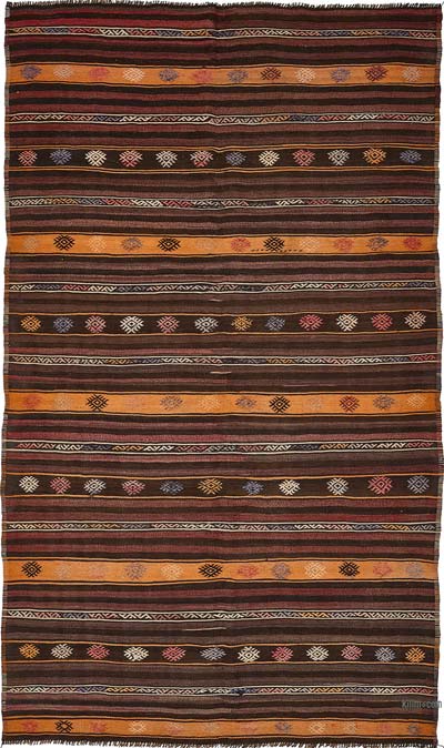 Vintage Anatolian Kilim Rug - 6' 1" x 10' 5" (73" x 125")
