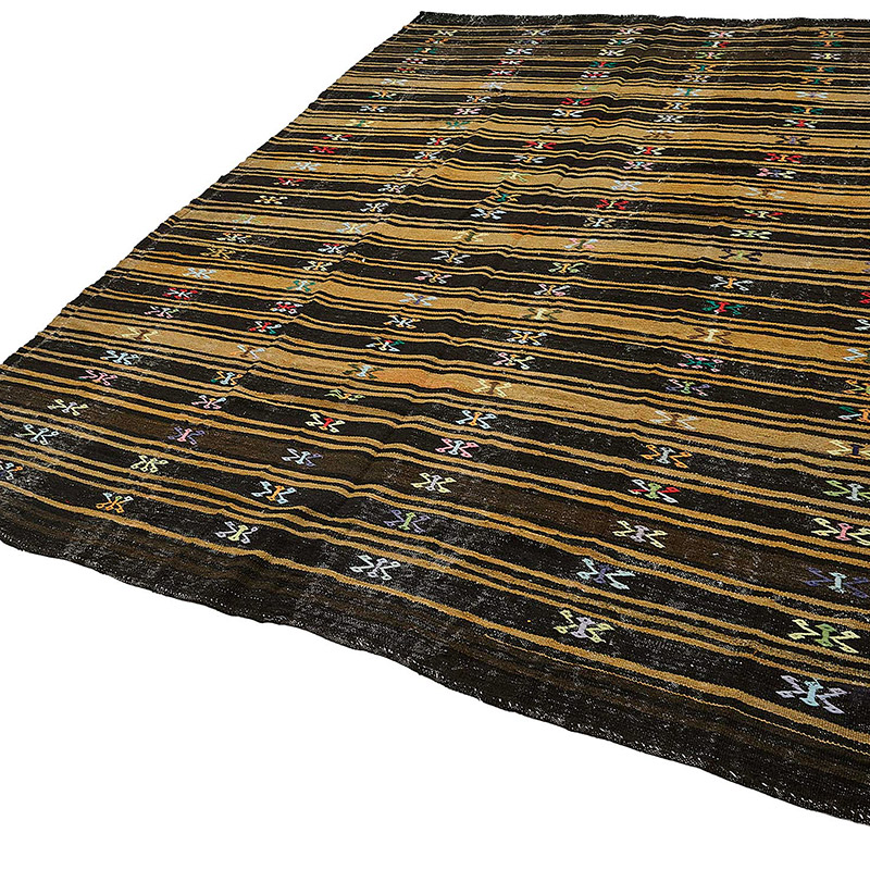 Vintage Anatolian Kilim Rug - 7' 7" x 11' 6" (91" x 138") - K0093668