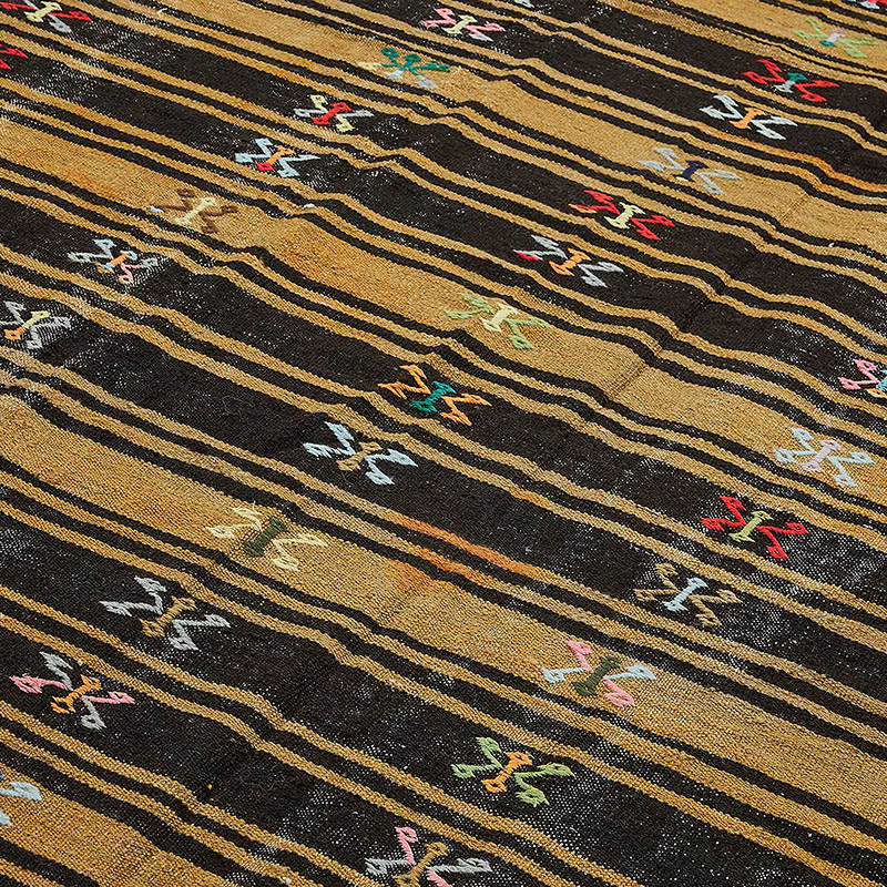 Vintage Anatolian Kilim Rug - 7' 7" x 11' 6" (91" x 138") - K0093668