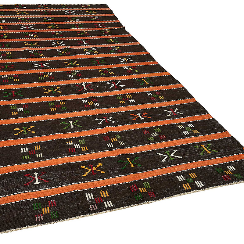 Vintage Anatolian Kilim Rug - 5' 6" x 10' 10" (66" x 130") - K0093670