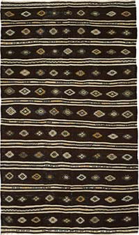 Vintage Anatolian Kilim Rug - 5' 9" x 10'  (69" x 120")