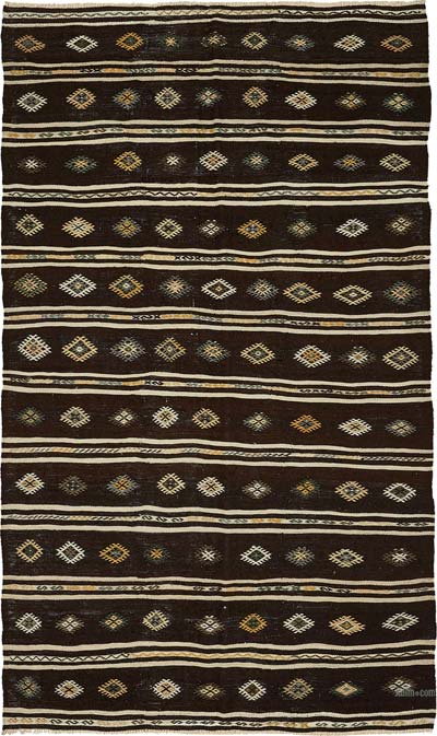 Vintage Anatolian Kilim Rug - 5' 9" x 10'  (69" x 120")
