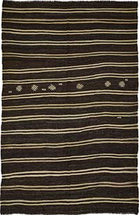 Vintage Anatolian Kilim Rug - 6' 11" x 10' 10" (83" x 130")