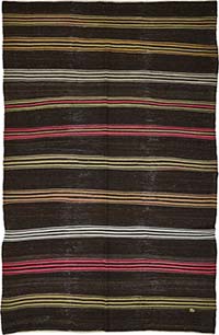 Vintage Anatolian Kilim Rug - 6' 7" x 10' 4" (79" x 124")