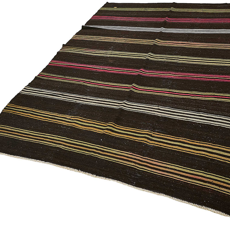 Vintage Anatolian Kilim Rug - 6' 7" x 10' 4" (79" x 124") - K0093674