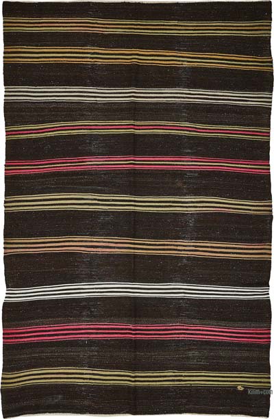 Vintage Anatolian Kilim Rug - 6' 7" x 10' 4" (79" x 124")