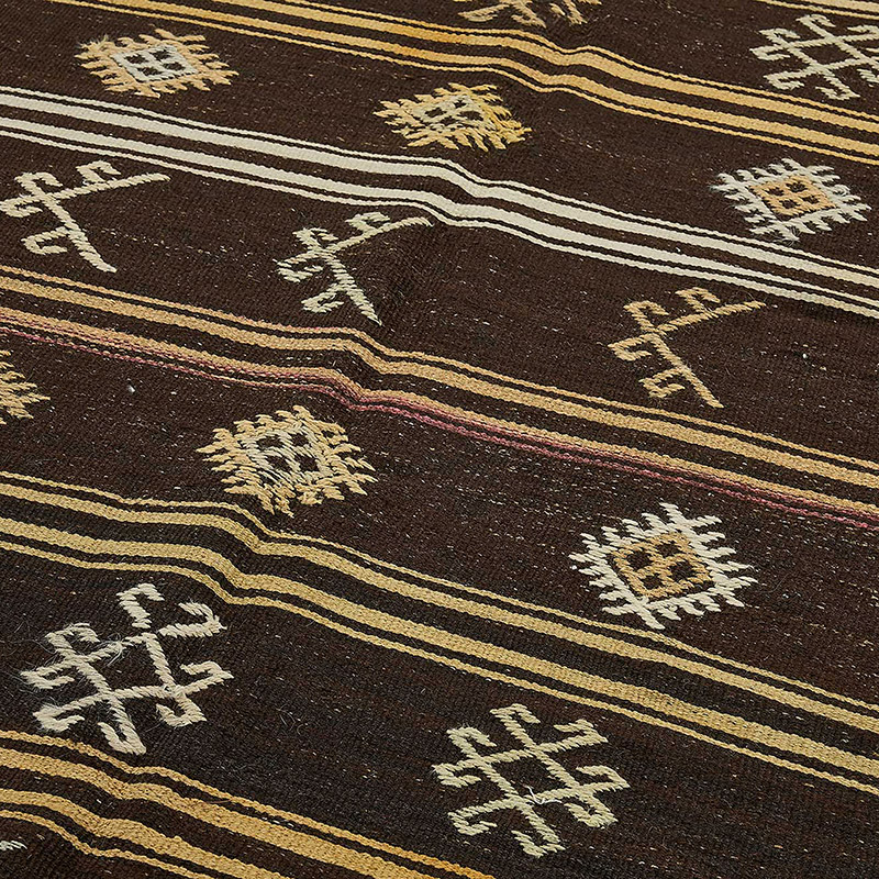 Vintage Anatolian Kilim Rug - 6'  x 10'  (72" x 120") - K0093676