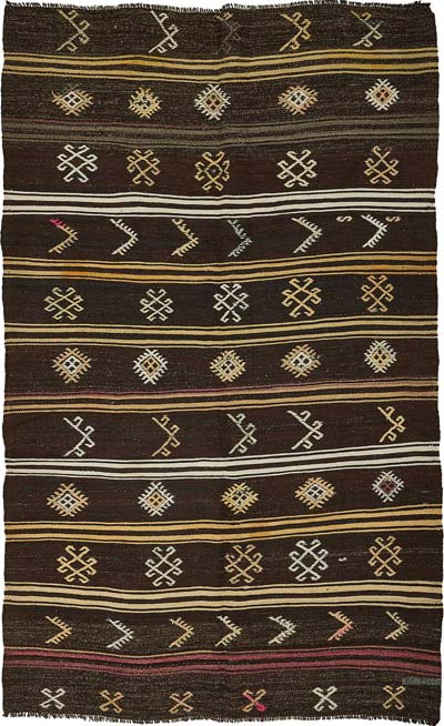 Vintage Anatolian Kilim Rug - 6'  x 10'  (72" x 120")