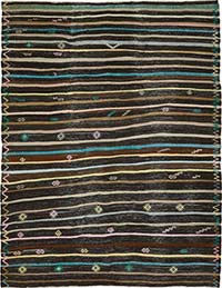 Vintage Anatolian Kilim Rug - 7' 1" x 9' 5" (85" x 113")