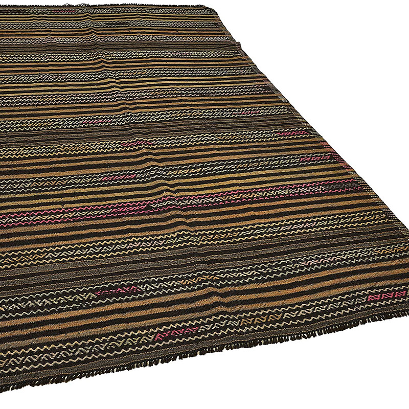Vintage Anatolian Kilim Rug - 5' 6" x 8' 8" (66" x 104") - K0093678