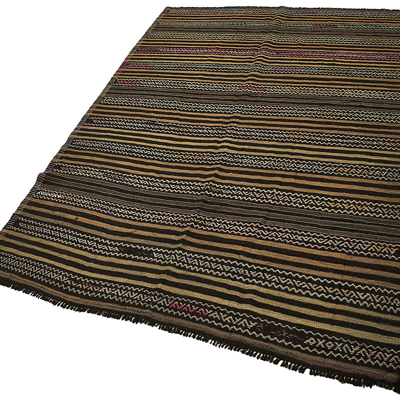 Vintage Anatolian Kilim Rug - 5' 6" x 8' 8" (66" x 104") - K0093678