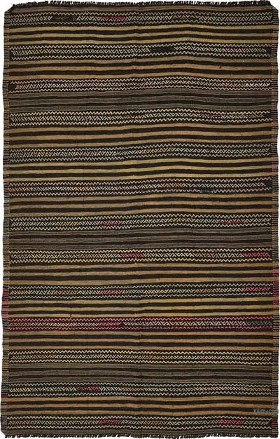 Vintage Anatolian Kilim Rug - 5' 6" x 8' 8" (66" x 104")