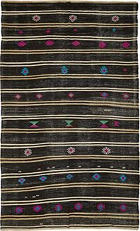 Vintage Anatolian Kilim Rug - 7' 1" x 11' 5" (85" x 137")