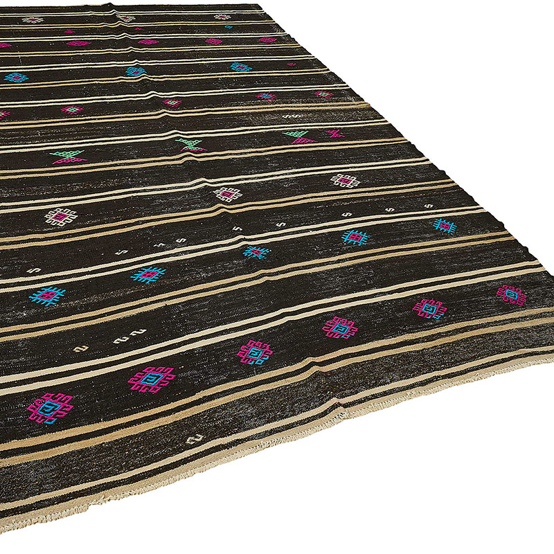 Vintage Anatolian Kilim Rug - 7' 1" x 11' 5" (85" x 137") - K0093681