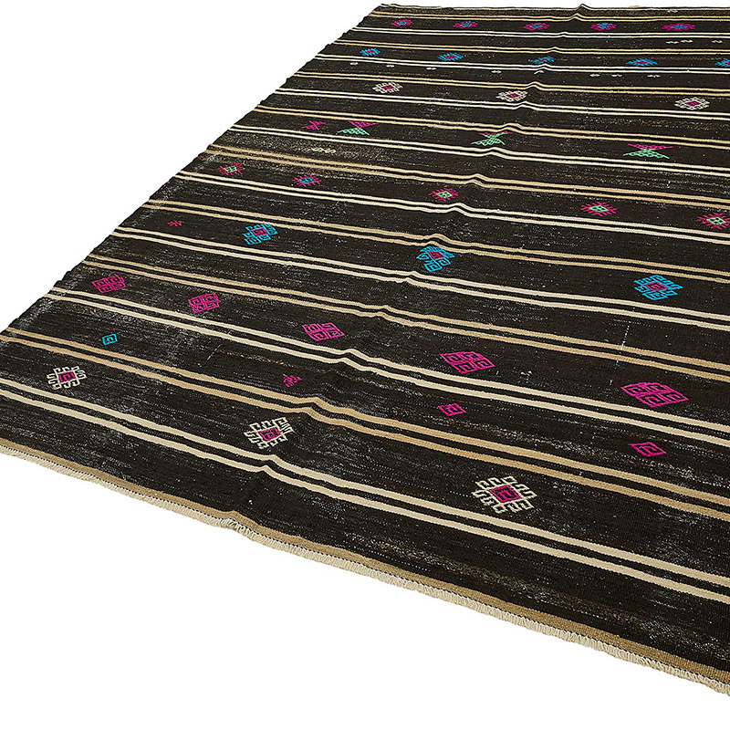 Vintage Anatolian Kilim Rug - 7' 1" x 11' 5" (85" x 137") - K0093681
